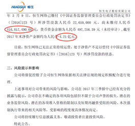 天價(jià)罰單下的公司治理迷思 恒生電子子公司被罰4.4億背后